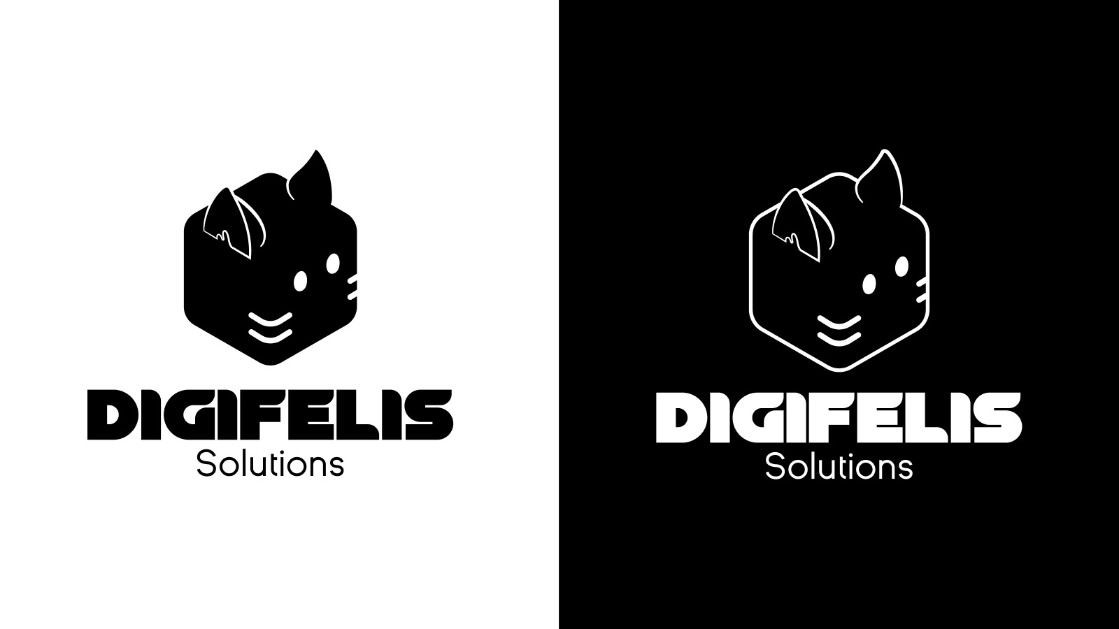 Digifelis mark in single-colour black and white